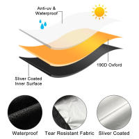 Cubierta Para ATV Universal Impermeable De Tela Oxford 190T Protección Exterior Contra Polvo Para Motocicleta Vehículo Scooter Bicicleta - details 9