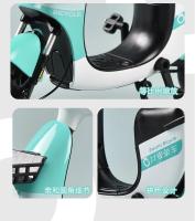 Bicicleta Eléctrica a Escala 1:8 Para Niños Modelo De Bicicleta Compartida De Aleación De Metal Con Neumáticos De Goma Y Luz Sonido Regalo Para Niños - details 3