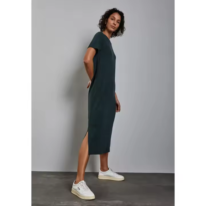 Street One Mod. PS144390 - Vestido manga corta canalé para mujer - 1