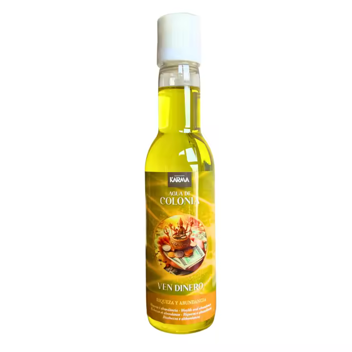 THE BUBBLE SHOP - Agua de Colonia de Ven Dinero para la Riqueza y Abundancia (200ml) | Loción Perfumada Especial con Aroma a Almizcle y Canela para Atraer Dinero, Prosperidad, Ventas, Oportunidades y Fortuna. - 1