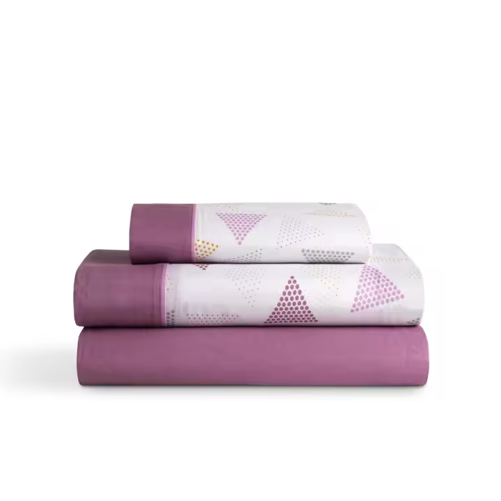 Llartextil Juego de Sábanas Karamelo Fannie Vino - Transpirables y Duraderas - 1