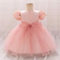 Vestido De Princesa Para Niñas En Tule Rosa Para Fiesta De Boda Vestido De Cumpleaños Fluffy Ropa De Bebé Vestido De Fiesta De Primera Edad - details 3