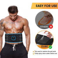 Estimulador Muscular EMS Entrenador USB Cinturón Eléctrico Abdominal Aparato De Tonificación Corporal Perder Peso Fitness Equipo De Vibration Para Cintura Y Abdomen - details 2