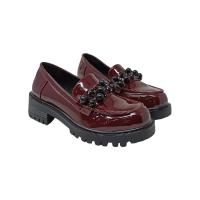 Mocasines de Mujer en Charol Sintético con Forro de Textil Polipiel y Detalle de Pedrería - TULIPANO - details 8