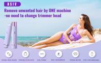 Afeitadora Eléctrica Mujer- 2 en 1 Impermeable Depiladora Mujer Zona Intima Inalámbrica Recortadora Mujer Zona Intima para Depilación Facial Sin Dolor de Bikini, Axilas, Piernas y Rostro - details 0