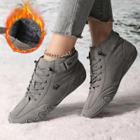 Botas De Invierno Para Mujer Impermeables Cómodas Y Calientes Con Peluche De Lana Microfibra De Cuero Botas Cortas Casuales - details 12