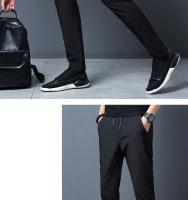 Pantalones Casuales Para Hombre FGKKS 2023 Color Sólido Ajustados Moda Pantalones De Calidad Alta Estilo Callejero - details 5