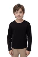 WAI 2 MARKET - Camiseta Térmica Infantil Unisex de Manga Larga (Pack 1, 2, 3, 5), 96% Poliéster 4% Elastano, Ideal para Invierno, Fútbol, Ciclismo y Nieve, Tallas 5-14 Años, Cuello Redondo, Color Negro - details 0