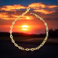 NOVEDAD Pulsera Rayos Italiana 288/032 18 cm Oro 18 Kilates con Certificado de Calidad - details 3