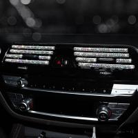 Molduras Decorativas Para Salida De Aire Acondicionado De Coche 20cm U Shaped Trim Strips Accesorios De Coche Diamante - details 1