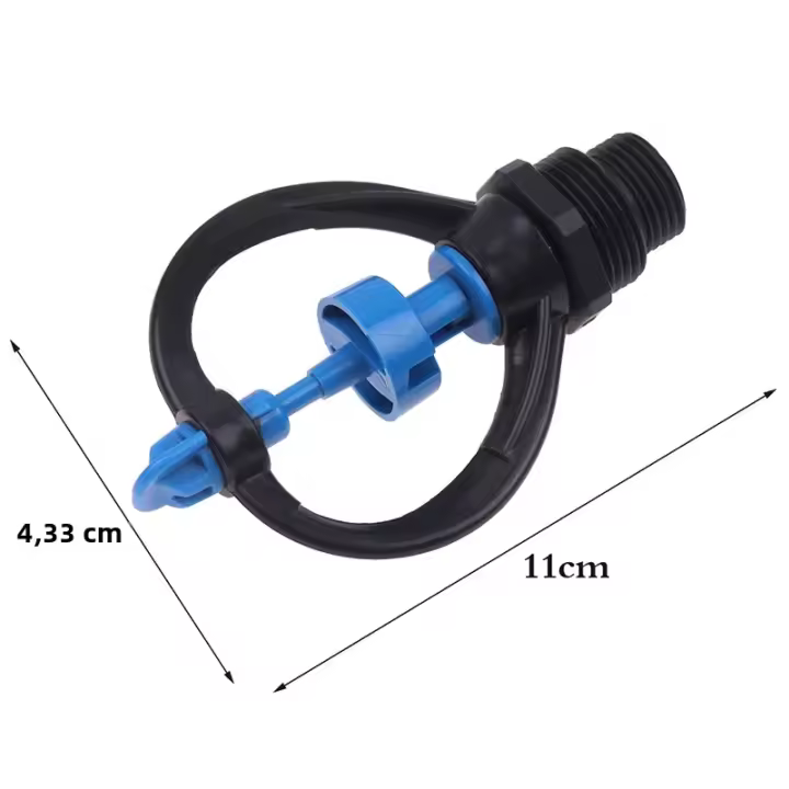 Riega Rotatorio De Jardín 360 Grados Para Pequeñas Áreas 1/2 3/4 Pulgada Suministros De Riego De Jardín Y Granjas - 1