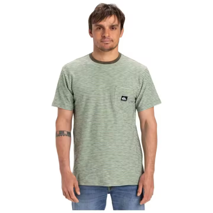 Camiseta de Manga Corta Quiksilver Kentin para hombre en color verde - 1