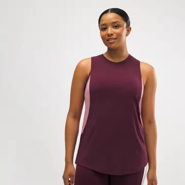 Ysabel Mora - Camiseta deportiva sin mangas burdeos - 1