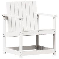 vidaXL Silla de jardín madera maciza de pino 62x56x77 cm Pino natural, Pino blanco, Douglas natural Conjunto Terraza Muebles Jardín Exterior Juego de Muebles de jardín Mueble Jardín Exterior Muebles de Salon Exterior - details 0