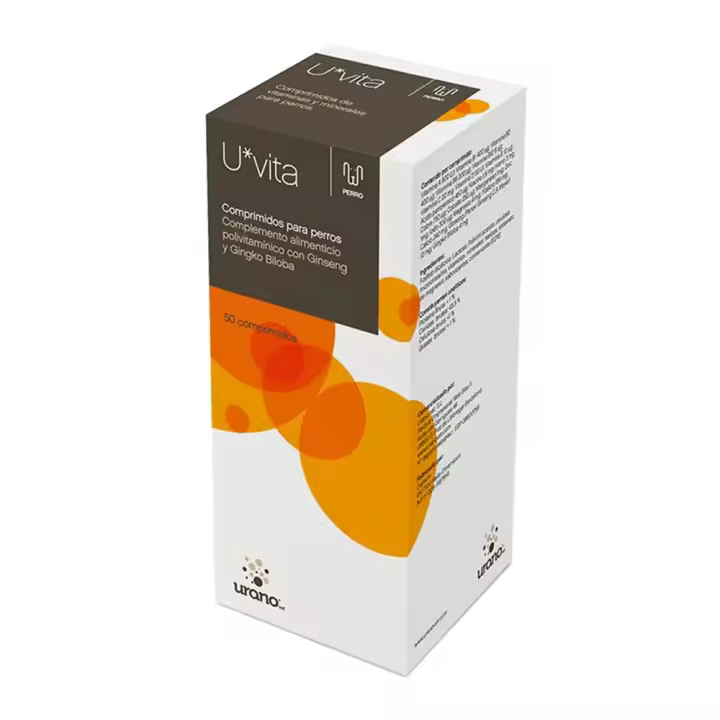 U-vita 50 comprimidos suplemento nutricional multivitamínico para perros Urano - 1