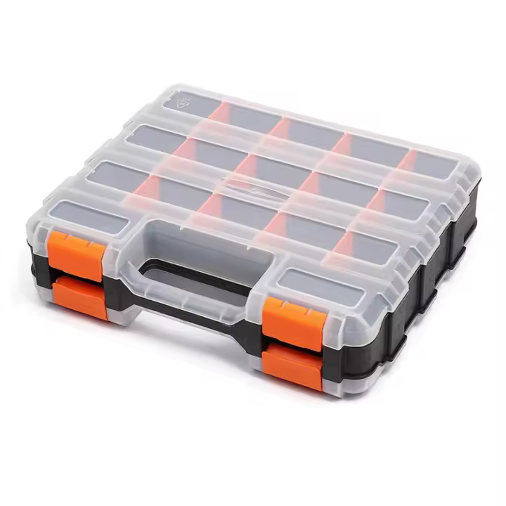 Organizador de herramientas de doble cara, caja de accesorios para herramientas, caja de herramientas - 1