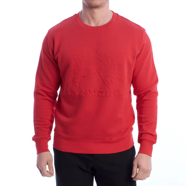 La Martina-Sudadera Cuello Redondo Regular Fit TMF003-FP221 para Hombre - 1