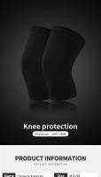1Pcs Soporte De Rodilla Compresión Elasticidad Protector De Rodillera Para Gimnasio Baloncesto Voleibol Correr Sin Protección Rígida Material Poliéster Adulto - details 0