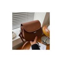 Bolso Cruzado de cuero PU para Mujer, Cartera de diseño, semicircular, estilo Retro, at fashion - details 3