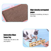Juguete Interactivo Para Gatos Caixa Juego De Laberinto Educativo Con Ratoncillos Divertido Y Desafiante Con Rascador 3 En 1 - details 5