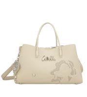 Bolso triple con dos asas de mano Original - Anekke Alma - Color beige - Asa bandolera extraíble - Compartimento central con cierre de cremallera - Bolsillo trasero con cremallera - Ref. 40741-400 - Mide 31 x 19 x 14 cm - details 0