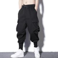 Pantalones Harem Sueltos Para Hombre Cargo Estilo Hip Hop Casual De Pierna Larga Con Bolsillos Pantalones De Motocicleta Streetwear - details 2
