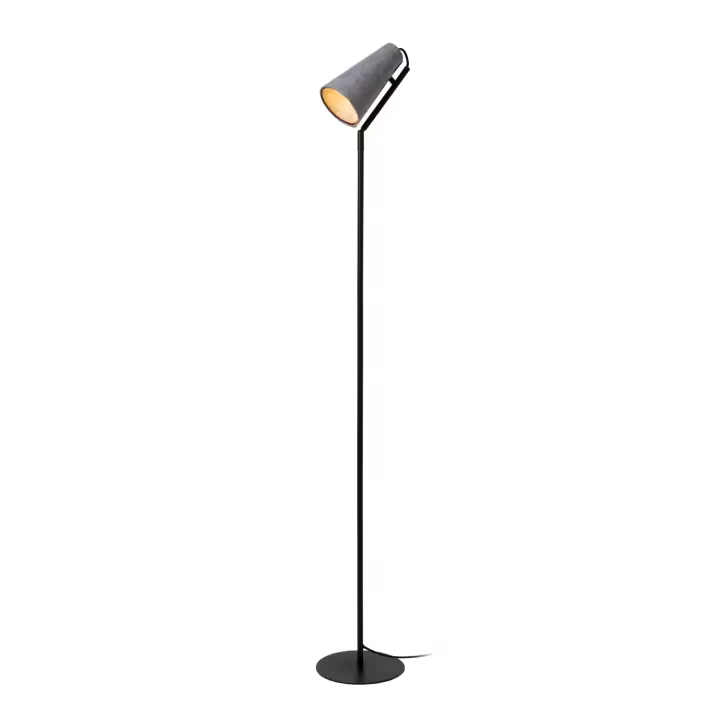 Lucide BENSEN - Lámpara de suelo - 1xE14 - Gris - 1
