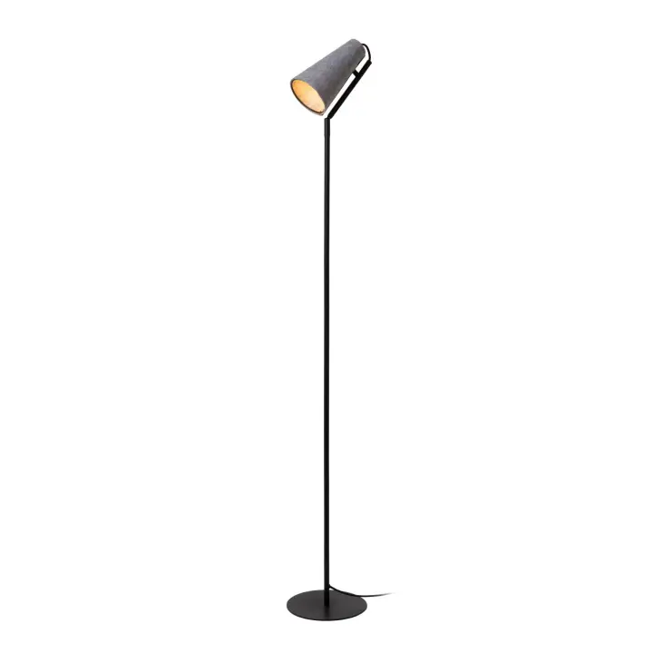 Lucide BENSEN - Lámpara de suelo - 1xE14 - Gris - 1