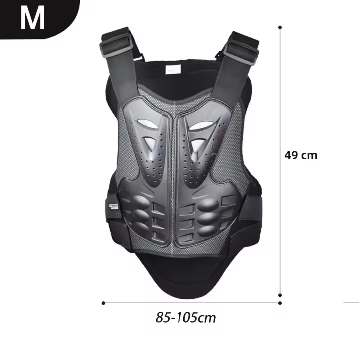 Chaleco De Armadura Protectoro Para Motocicleta Bicicleta De Tierra Adulto Deporte Al Aire Libre Patinaje Con Protección De Torso Y Espalda Para Motocross - 1