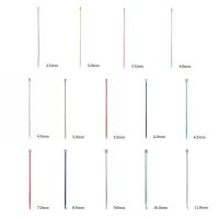 Ganchos De Tejido Tunisiano Afghan Tamaños 2.5mm-11mm Herramienta De Tejido Para Suéteres Y Bufandas Multicolor Aluminio - details 1