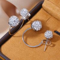 Pendientes De Estilo Bohemio Para Mujer Con Doble Bola Y Circonita Cubica Joyería De Fiestas Regalo Para Damas - details 5