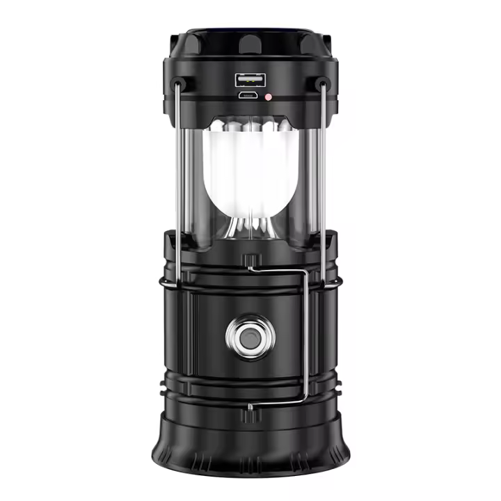 Luz de camping USB, Luz de camping recargable, Luz solar recargable, Luz de camping solar portátil impermeable para acampar al Aire Libre [Clasificación de eficiencia energética A ++] - 1