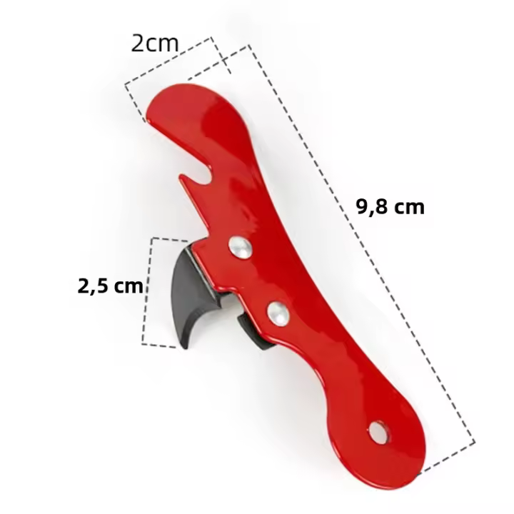 4PCS Abrebotellas Multifuncional Portátil Acero Inoxidable Abrepatas Manual Ergonómico Herramientas De Cocina Seguro Lado Cut - 1