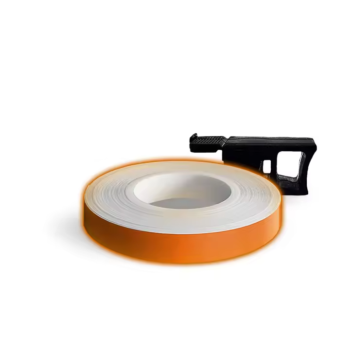 Motocicleta Recflectante Naranja 7 mm x 6 MT con aplicador - 1