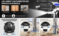 21V Portable Cordless Power Drill Set Impact Screw Driver with 1500mAh Li-Ion Rechargeable Battery 25+1 Torque Setting 45N.m - details 7