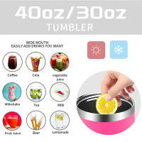 Taza Termo De Acero Inoxidable De Gran Capacidad 30oz/40oz Watersy Botella Termal Doble Vácuo Para Mantener Frío Regalo DIY Taza Muñeca Portátil Ecológica - details 3
