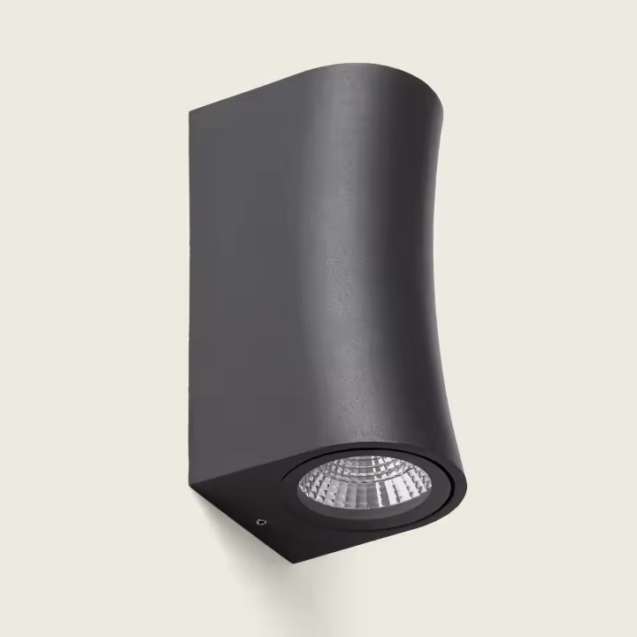 Ledkia Aplique de Pared Exterior LED 6W Aluminio Superficie Hallek - 1