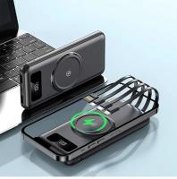 Banco de energía inalámbrico de carga rápida de 10000 mAh, portátil, gran capacidad, pantalla digital de 4 líneas, entrada USB, ABS de 10 W - details 2