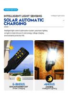 Luces Solares Ultra Brillantes Al Aire Libre Con 106 LED 3000LM Sensor De Movimiento Luz De Inundación Para Pared Patio Garage Jardín Trasero - details 20