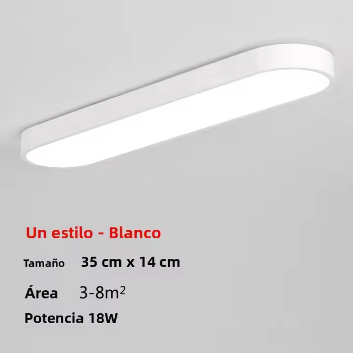 Luz De Techo Moderna LED Ultra-Fina Para Decoración Interior De Casa Cocina Comedor Dormitorio Estilo Minimalista Sin Control Remoto - 1