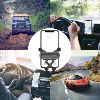 Soporte Móvil Coche, Soporte Telefónico Coche Gravity con Rotación 360 °, Universal Soporte Móvil Coche Compatible con iPhone,Samsung,Huawei, Xiaomi [4,7 ''at 6,8'' Pulseras]-Negro - details 8