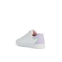 Zapatillas deportivas niña GEOX J36LRA C0761 SNEAKERS ELASTICO Y VELCRO WHITE-LILAC 31187 24V - details 1