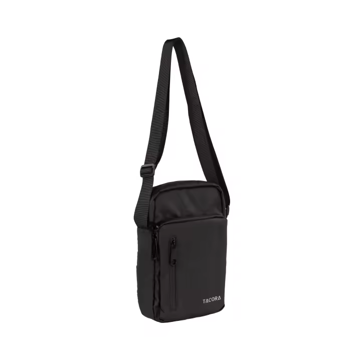 Bolso Bandolera City Beige TACORA 4L 100% Reciclado con Bolsillos y Cremallera - Estilo Casual - 1