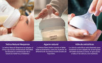 Philips Pack Natural Response, Incluye: 2 biberones 125ml + 2 biberones 260ml + 1 cepillo limpieza biberones + 1 chupete ultra soft 0-6m (SCD838/11) - details 2