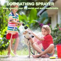 Duchera Para Perros 8 En 1 Limpieza De Mascotas Gato Ducha Pistola De Agua Alta Presión Con Espuma Herramienta De Limpieza Para Animales Jardín Y Coche - details 2