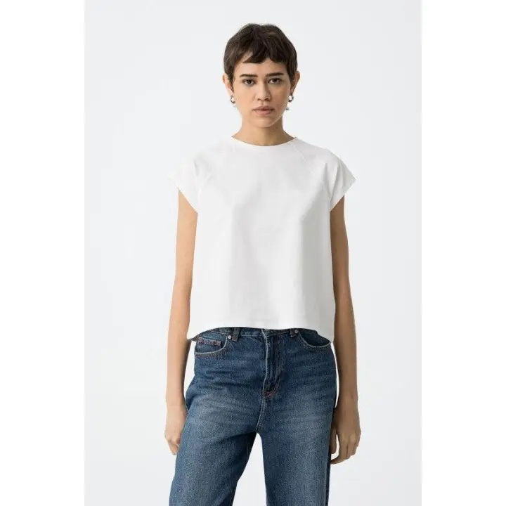 Marcas Mujer Ropa Tiffosi Tiffosi mujer Camisetas y tops  Camiseta lisa -Tiffosi- Fiori blanco - 1
