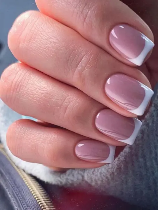 Set De Uñas Postizas Cortas Cuadradas Blancas 24pcs Con Archivo Y Pegamento Para Mujer Regalo Ideal Para Fiestas - 1
