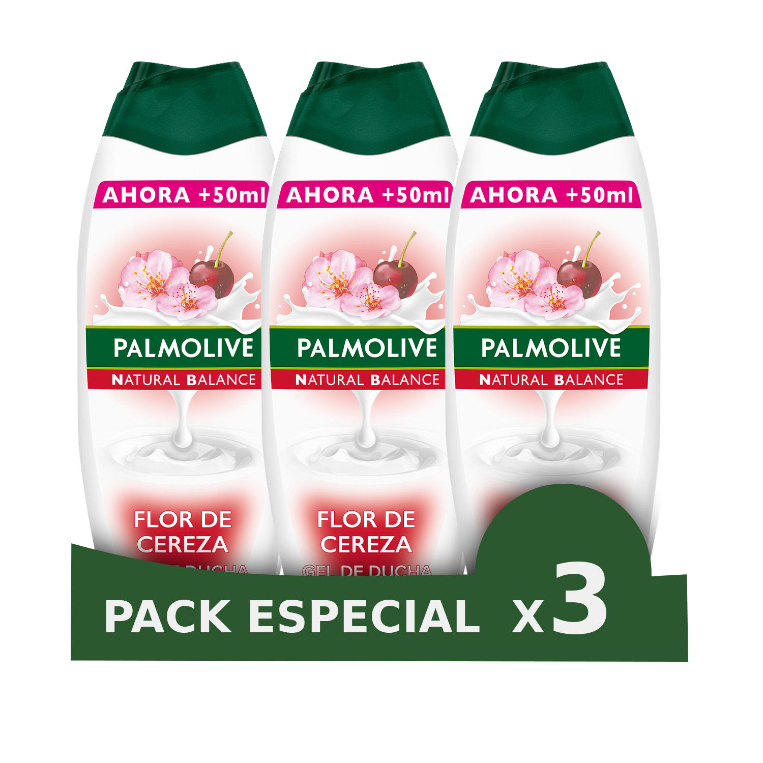 Gel de ducha o baño Palmolive Natural Balance Flor de Cereza nutritivo 600ml