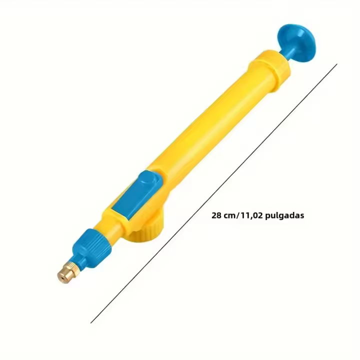 Bomba De Aire Manual Alta Presión Azul Y Roja Selección Aleatoria Sprayer Ajustable Cabeza De Spray Para Botella De Bebida Nozzle De Jardín - 1