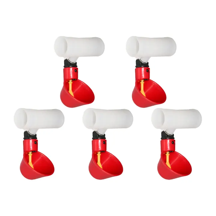 5Pcs Copas De Bebida Para Pollos Plásticas Dispensador Automático De Alimentos Para Pato Ganso Héroe Y Pollo Herramientas De Cría De Ganado - 1